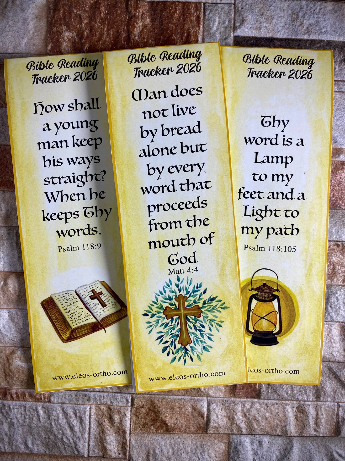 2026 Bible Reading Tracker Bookmark